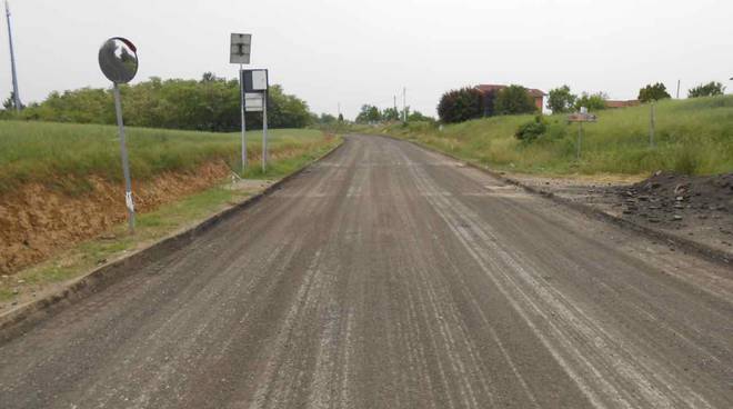 Lavori di ammodernamento sulla strada provinciale 16 a Dusino San Michele e San Paolo Solbrito