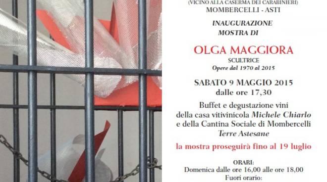 Sabato l'apertura della Mostra di Olga Maggiora al Musarmo di Mombercelli 