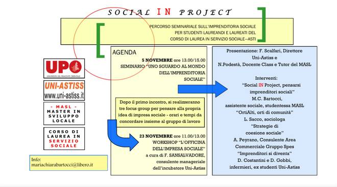 Al Polo Uni Astiss un workshop sulle opportunità occupazionali per i laureati in Servizio Sociale