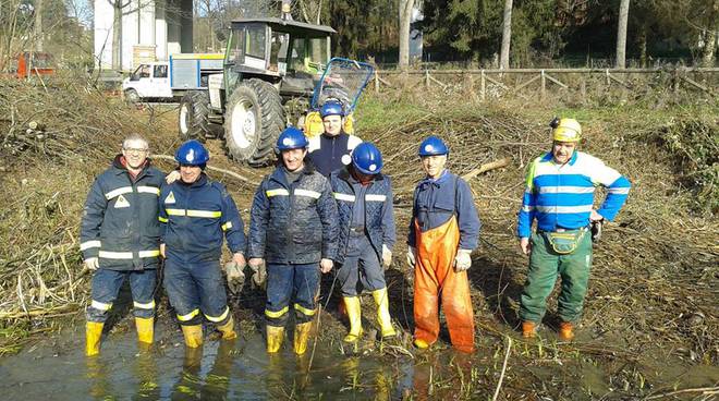 Ripulita la cassa di laminazione del rio Valmanera