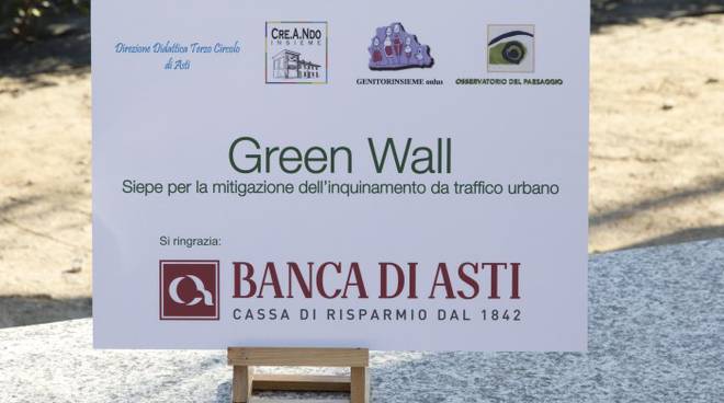 Banca di Asti sostiene la costruzione del Green Wall alla Galileo Ferraris