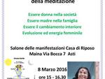 L'8 marzo un incontro al Maina di Asti sulla meditazione Sahaja Yoga