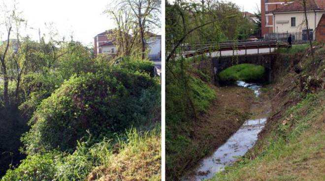 La Protezione Civile Città di Asti ha messo in sicurezza il rio Valmanera