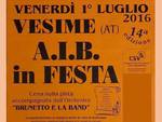 Questa sera a Vesime la 14a edizione dell'AIB in festa a Vesime