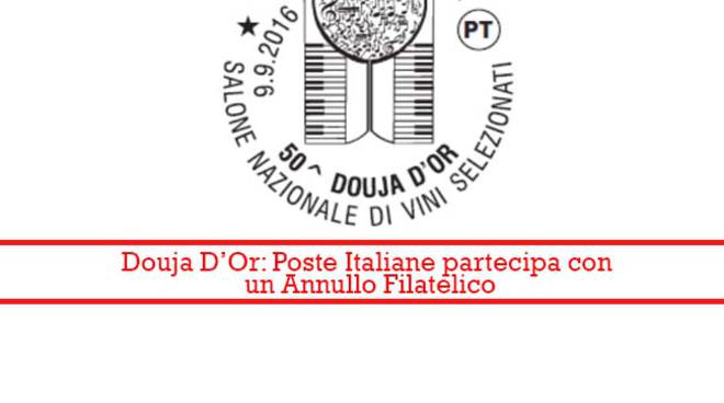 Asti, Douja D'Or: Poste Italiane partecipa con un annullo filatelico "Salone Nazionale di Vini Selezionati"