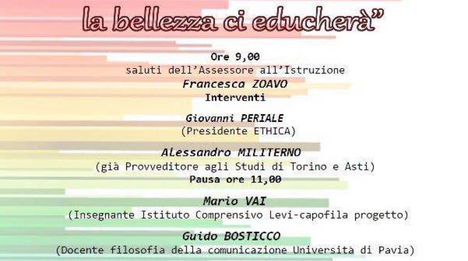 L’educazione alla bellezza dell’astigiana Ethica arriva a Rivoli