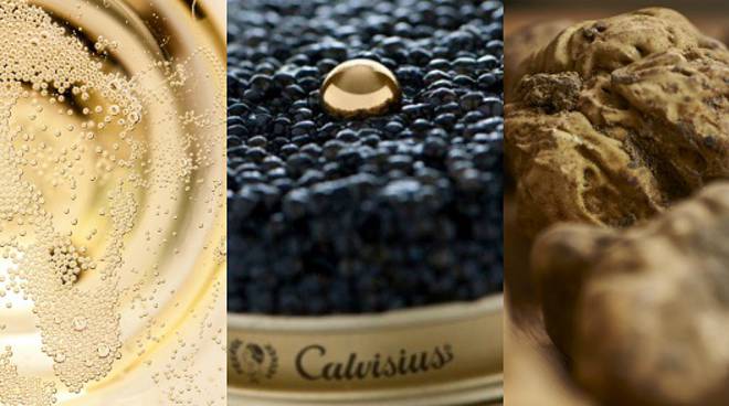 Il Tartufo Bianco d'Alba incontra il caviale e lo champagne