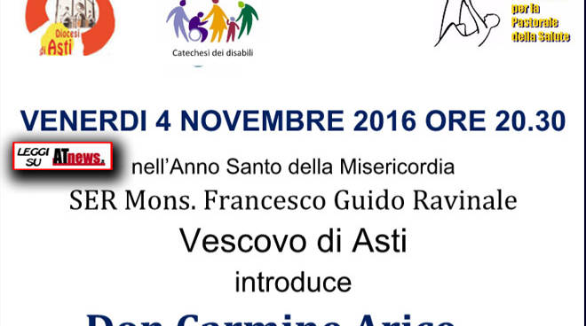 Asti, domani il Vescovo Francesco Ravinale incontra Don Carmine Arice