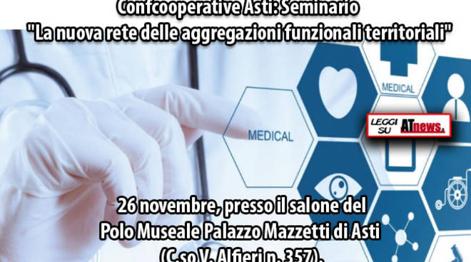 Domani il seminario sulla sanità di Confcooperative Asti-Alessandria