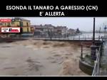 Tanaro esonda a Garessio, attesa l'onda di piena nell'albese; ad Alba scuole chiuse nel pomeriggio e domani 