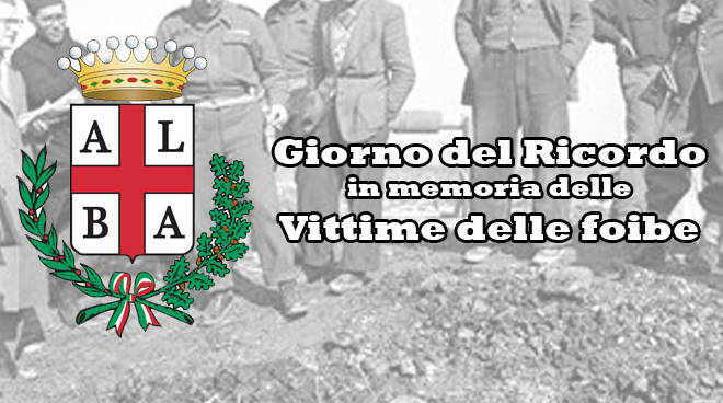 Alba, Giorno del Ricordo: una corona nel giardino di corso Matteotti per le vittime delle foibe