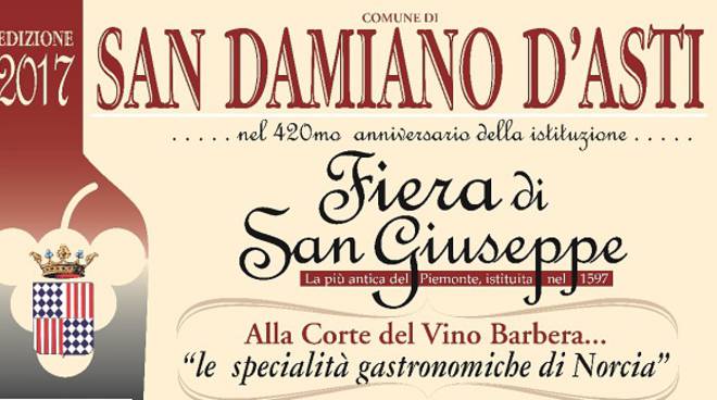 San Damiano d'Asti: la Fiera di San Giuseppe compie 420 anni e festeggia con i prodotti di Norcia
