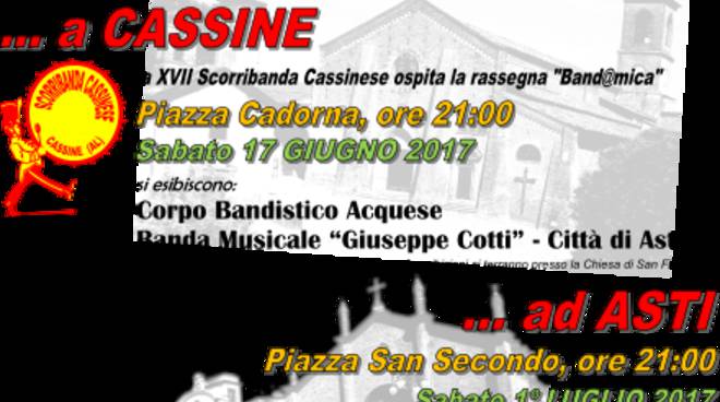 Al via la seconda edizione di Band@mica: concerti a Cassine e Asti