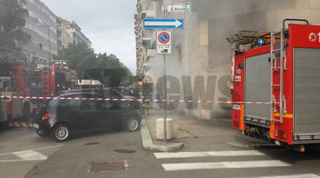 incendio viale alla vittoria