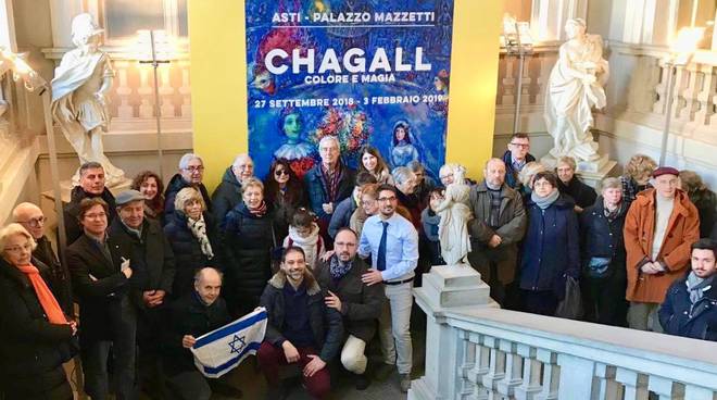 delegazione italia israele visita mostra chagall