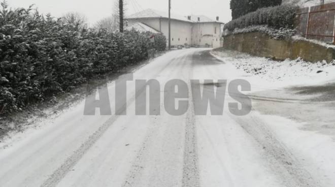 Nevicata sull'astigiano 23 gennaio 2019