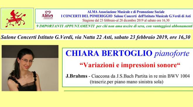 concerti del pomeriggio chiara bertoglio