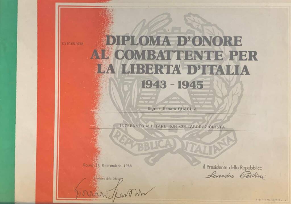 101 anni maresciallo quaglia 