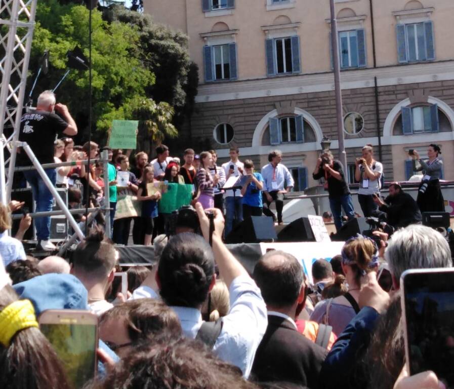 edoardo bosio a roma per greta