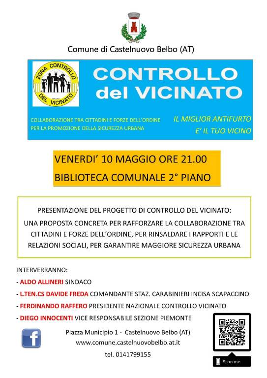 controllo vicinato castelnuovo belbo incontro