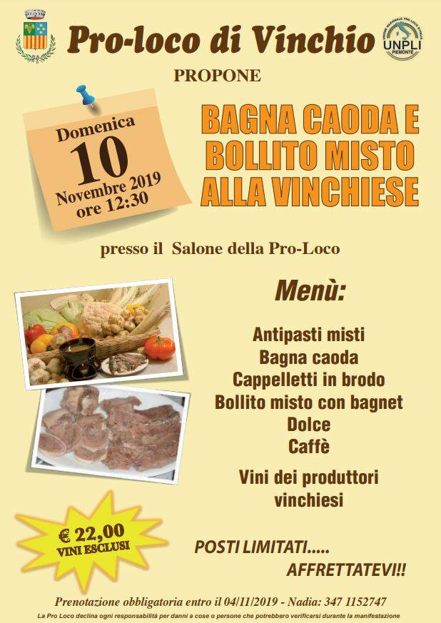 Bagna Caoda e Bollito Misto alla Vinchiese