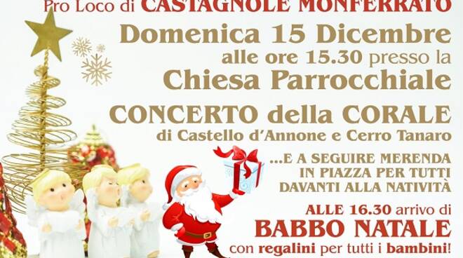 Natale Per Tutti Testo.Domenica A Castagnole Monferrato Concerto Presepi E Babbo Natale Atnews It