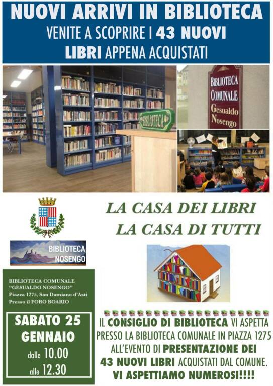 casa dei libri biblioteca san damiano