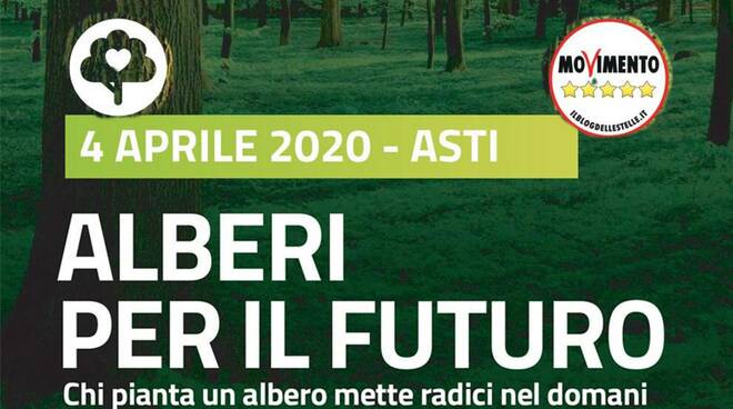 Dal M5S di Asti parte l'iniziativa "Alberi per il futuro"