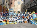 Le maschere Astigiane e gli sbandieratori di Castell'Alfero al Carnevale di Albenga