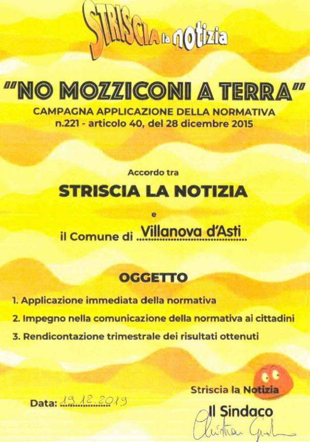 No mozziconi a terra