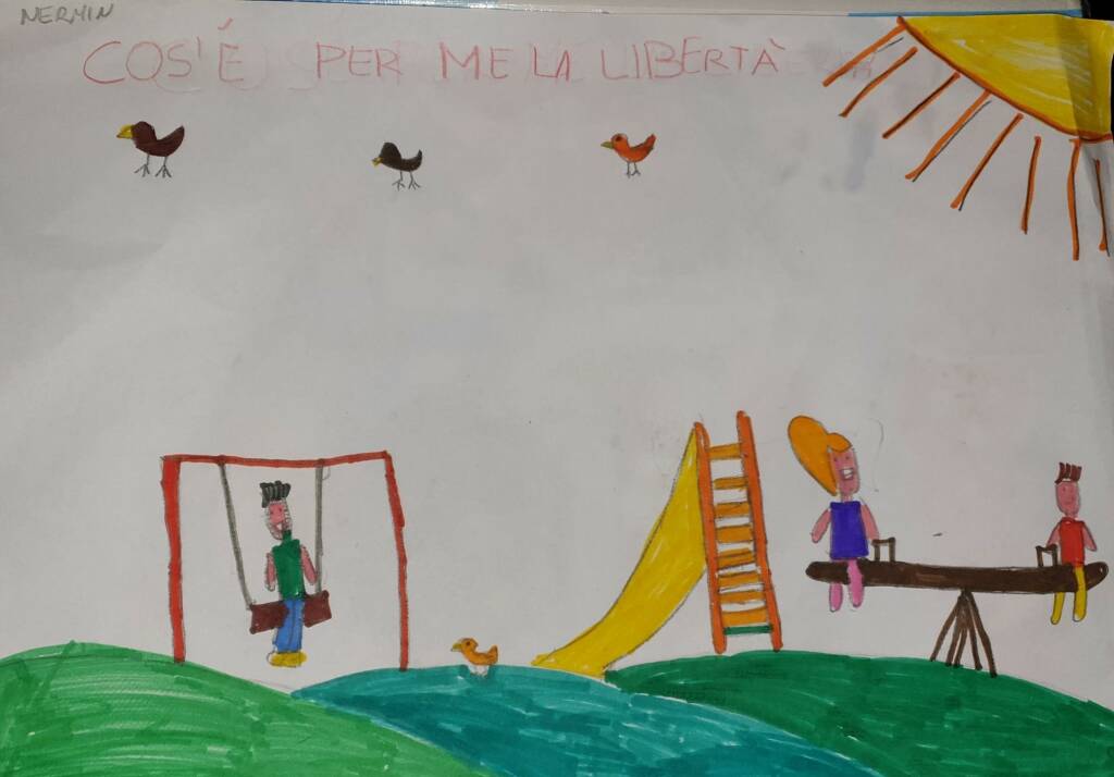 I lavori degli alunni della scuola primaria di Castelnuovo Belbo in occasione del 25 aprile