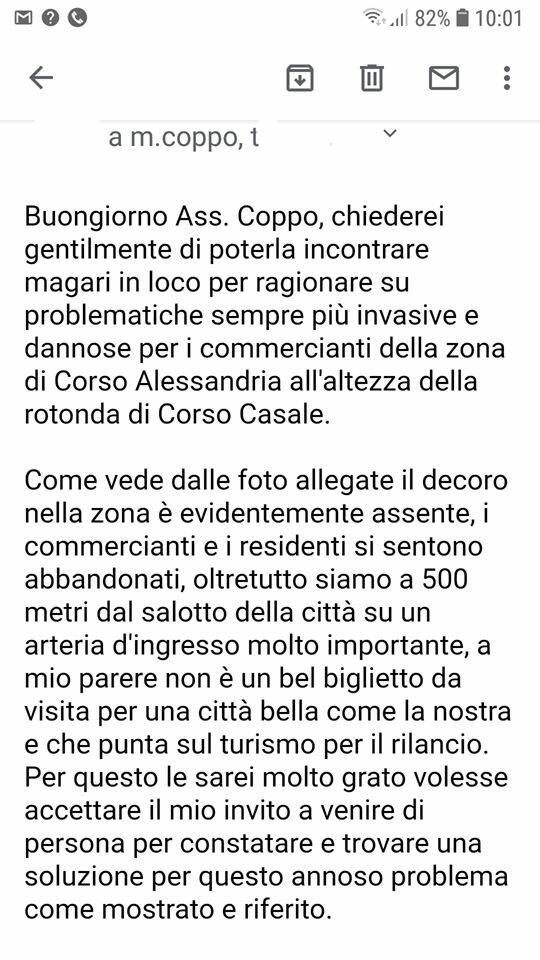 inciviltà corso alessandria