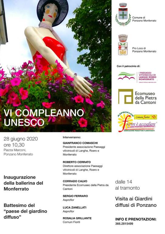 Domenica 28 Giugno a Ponzano Monferrato giornata fra fiori e paesaggio