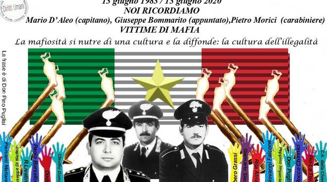 locandina anniversario esecuzione tre carabinieri