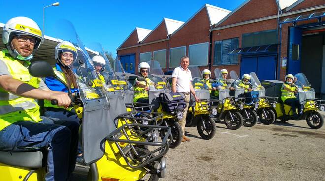 Poste italiane: la ripartenza è sempre più green ad Asti 11 nuovi tricicli elettrici 