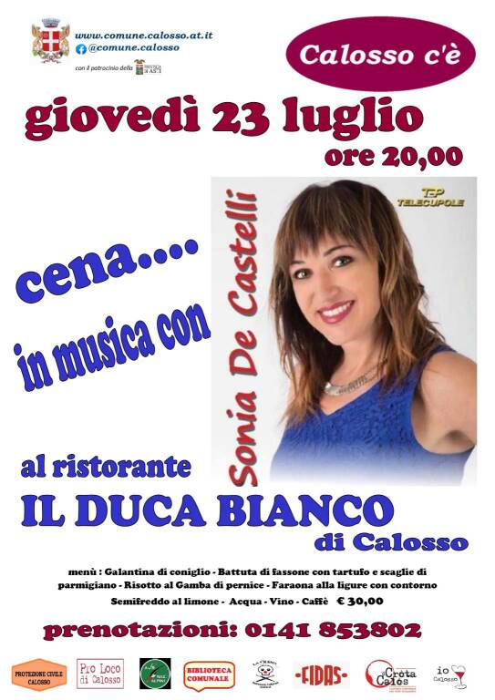 cena calosso 23 luglio