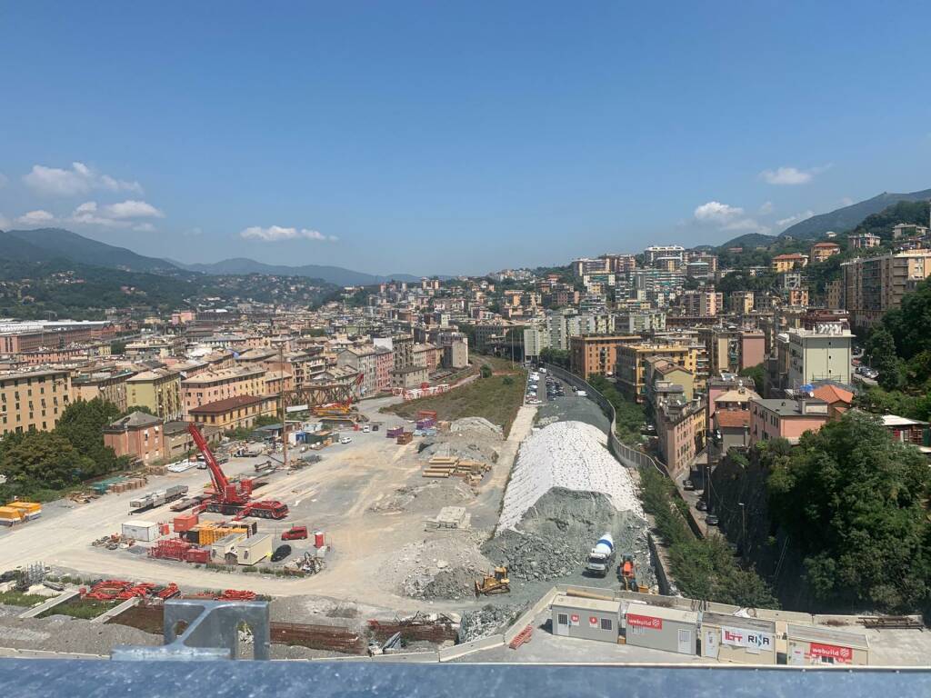 Il Sindaco Rasero e l'Assessore Morra visitano il nuovo Ponte di Genova