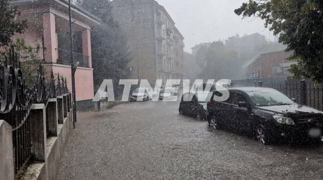 forte temporale su asti