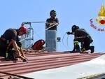 intervento vigili del fuoco tetto scuola castell'alfero