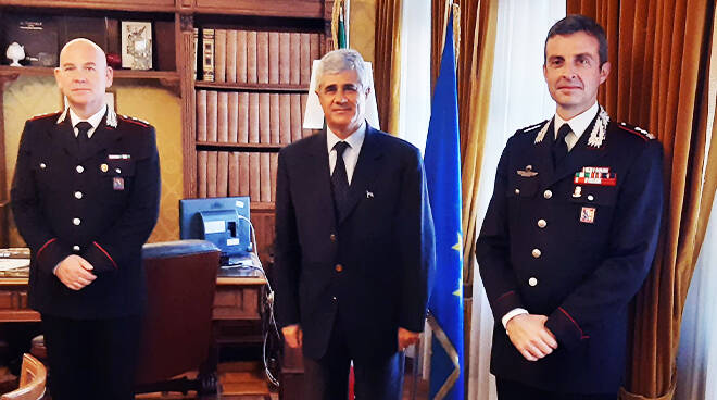 Il Prefetto di Asti ha ricevuto la visita del nuovo Capo Ufficio Comando dei Carabinieri Bosini