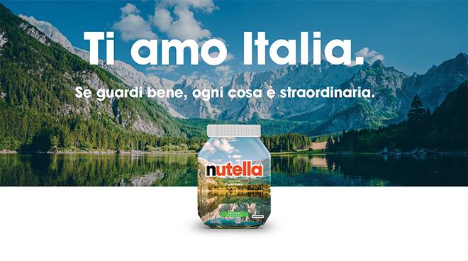 Nutella: "Ti amo italia"