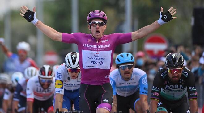 Arnaud Demare 11a tappa giro italia 2020 Photo Credits: LaPresse