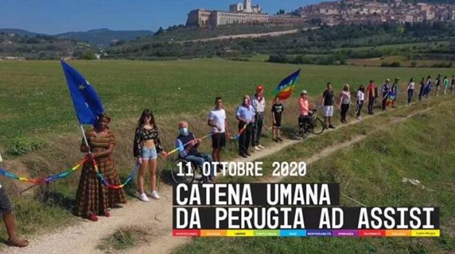 catena umana per la pace