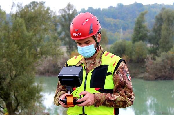 Monitoraggio Tanaro con droni militari