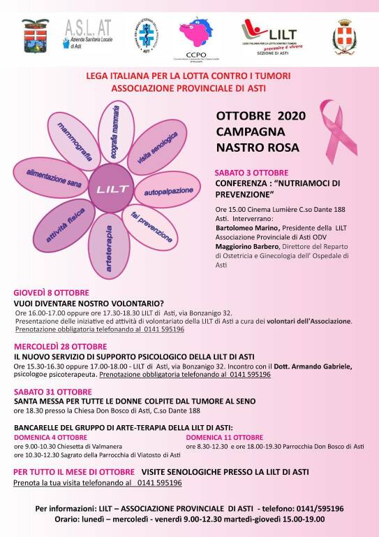 Parte la Campagna Nastro Rosa LILT di Asti 