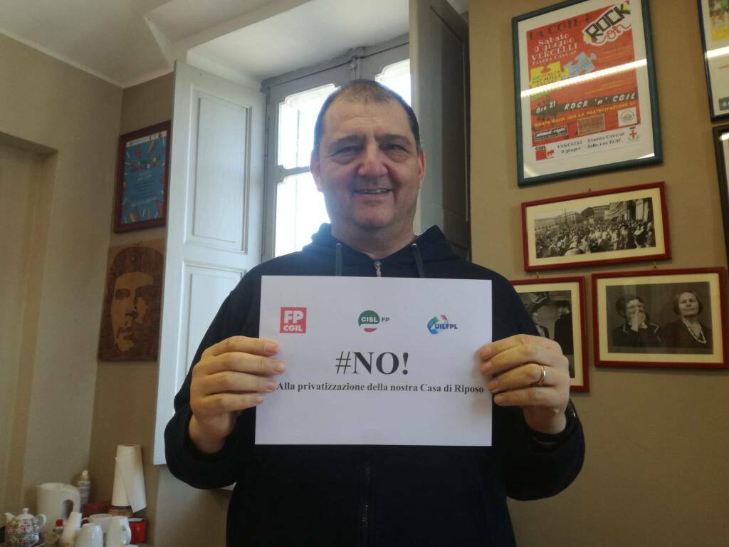 campagna web di CGIL CSIL e UIL "#NO! alla privitazzazione della nostra Casa di Riposo"