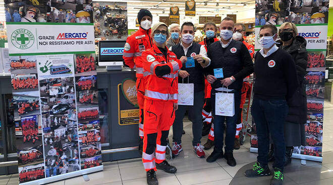 I supermercati Mercatò sostengono i volontari della Croce Verde di Asti