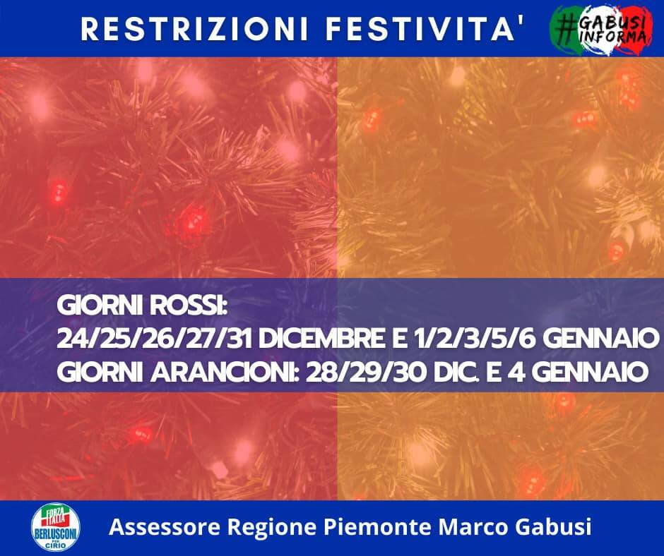 restrizioni feste natale