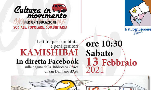 Biblioteca di San Damiano, domani diretta con letture, tavole e musica con il Kamishibai