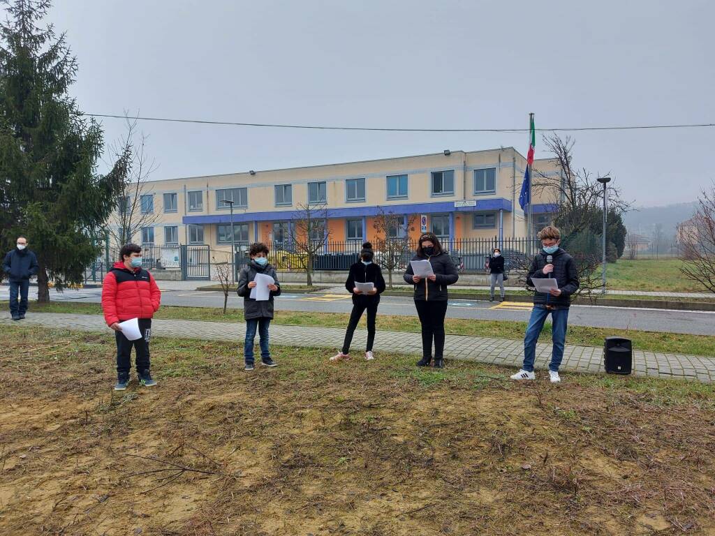 cerimonia alberi scuola media nizza monferrato